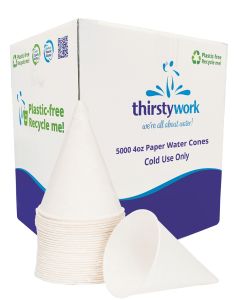 5000 4oz Bio-Degradable and Compostable Paper cones